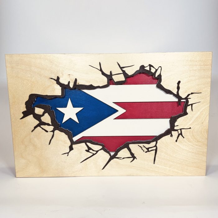 3D Puerto Rican Flag