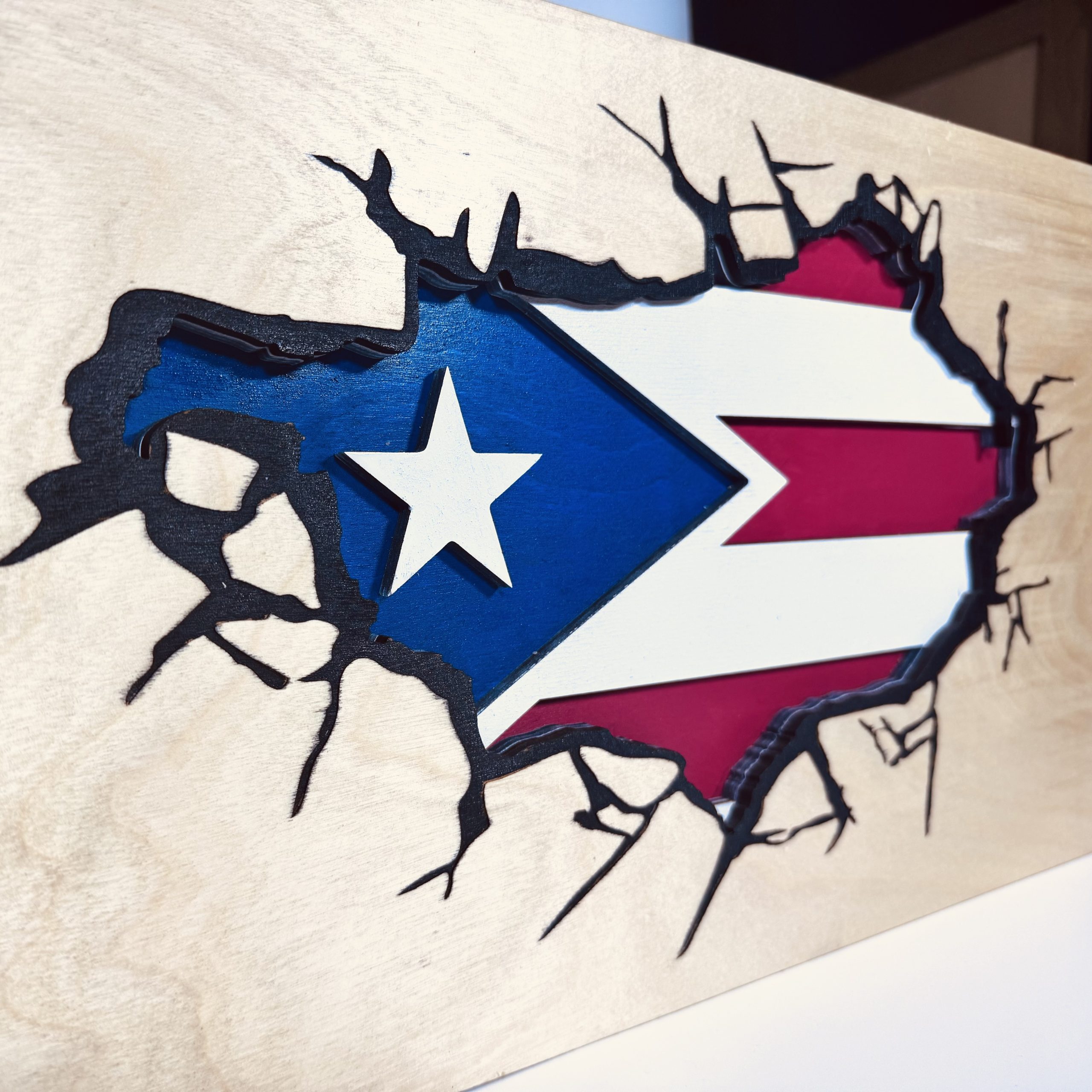3D Puerto Rican Flag 1